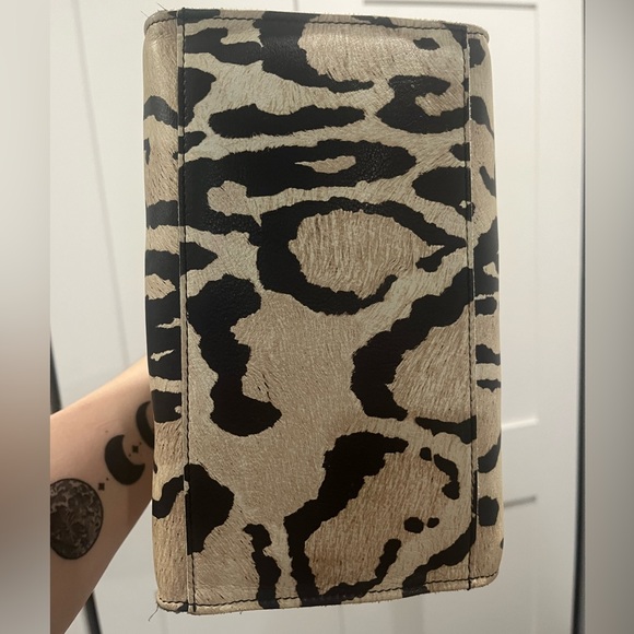 Furla Leopard Print Tote Bag - Black and Tan. Peeling inside***READ - Picture 3 of 14